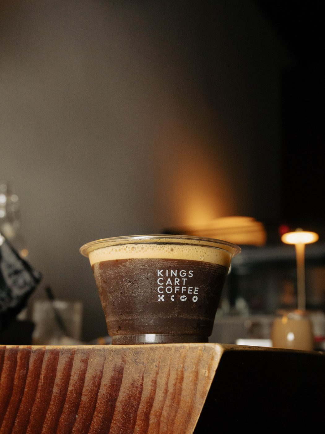 Kings Cart Coffee branded cup photography at an industry event