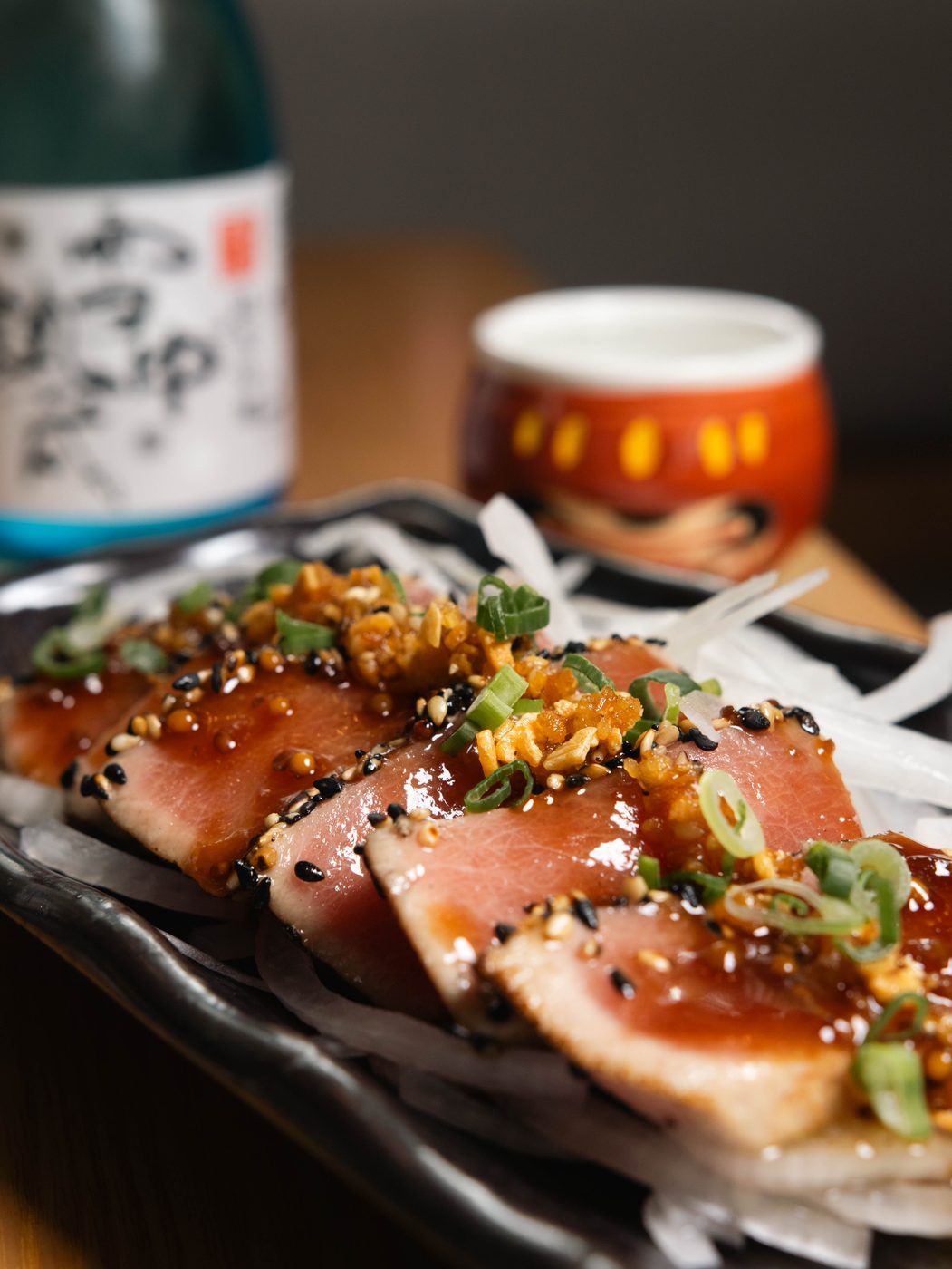 Sashimi menu photography for Ne Ne Neko